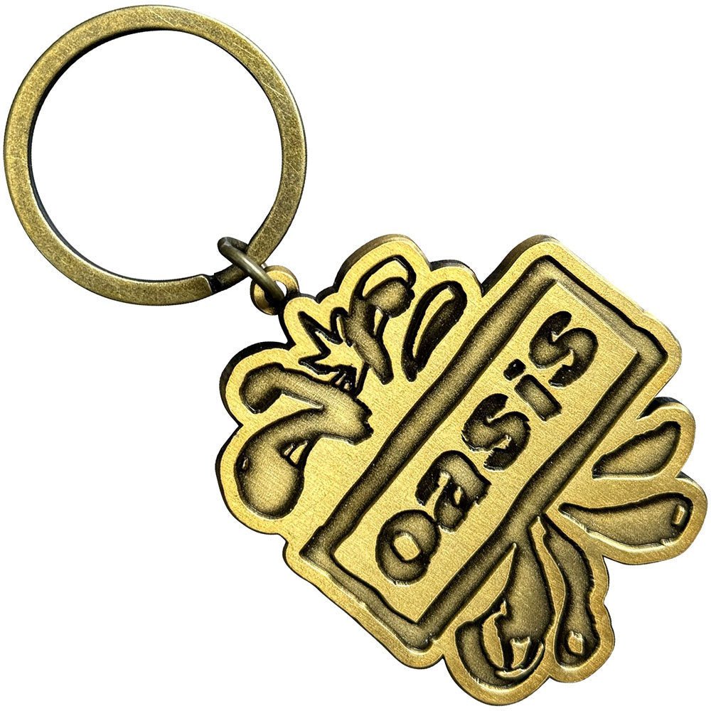 【予約商品】 OASIS オアシス (10月 来日 記念 ) - Gold Logo Splat / キーホルダー - PGS